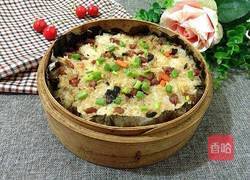 软糯清香荷叶饭的做法图解12