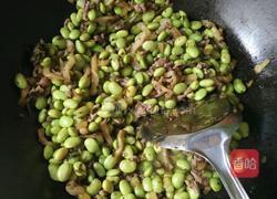 雪菜榨菜毛豆炒肉丝的做法图解6