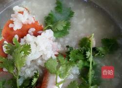 海鲜螃蟹虾仁粥的做法图解4