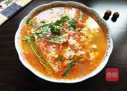 番茄汤汆丸子的做法图解7