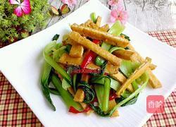 油豆腐炒青菜的做法图解9