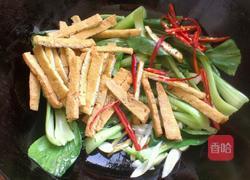 油豆腐炒青菜的做法图解7
