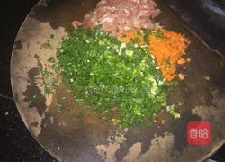 玉米红萝卜猪肉葱花饺子的做法图解2