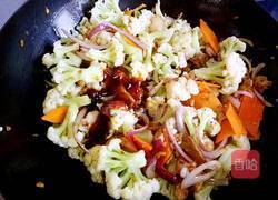 风味炒菜花的做法图解15