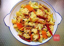 风味炒菜花的做法图解17