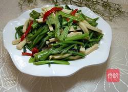 家常炒空心菜梗的做法图解9