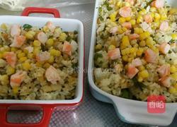 鲜虾芝士五彩焗饭的做法图解14