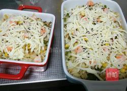 鲜虾芝士五彩焗饭的做法图解16