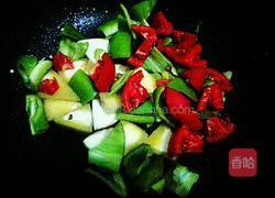 西红柿尖椒炒茄子的做法图解4