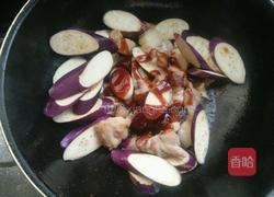 茄子红烧肉的做法图解5