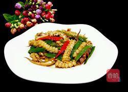 青椒鱿鱼的做法图解8