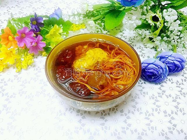 虫草花蒸瘦肉