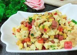 火腿玉米炒蛋的做法图解7