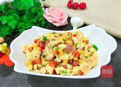 火腿玉米炒蛋的做法图解8