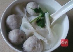 肉丸蝴蝶面汤的做法图解6