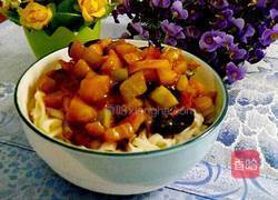 茄子西红柿卤面的做法图解7