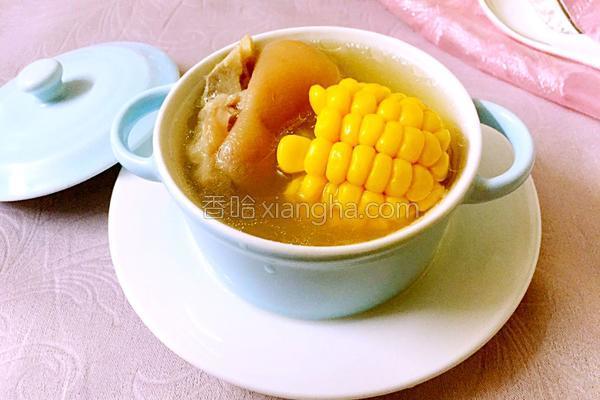 甜玉米猪手汤