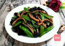 荷蘭豆木耳炒鮮魷的做法图解3