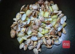 蛤蜊炒冬瓜的做法图解7