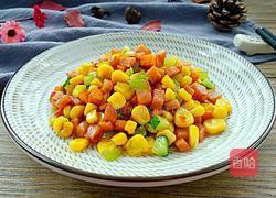 玉米炒火腿的做法图解9