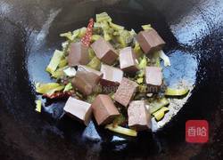 酸菜烧鸭血的做法图解8