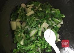 小白菜炒肉的做法图解4