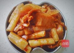 泡菜炒年糕的做法图解8