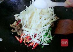 肉丝炒子姜的做法图解5