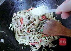 肉丝炒子姜的做法图解7