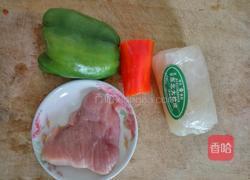 炒肉拉皮的做法图解1