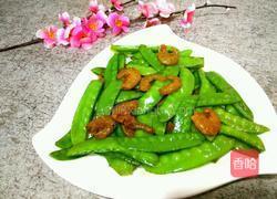 荷兰豆炒海米的做法图解5