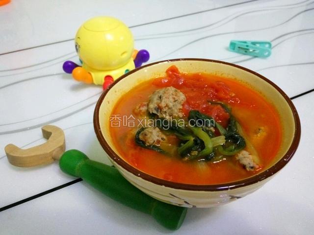 番茄牛肉丸子汤