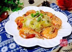 大虾炒白菜的做法图解7