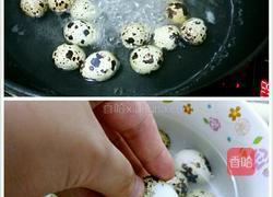 虎皮鹌鹑蛋烧肉的做法图解2