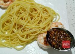 蒜香鲜虾意大利面的做法图解8