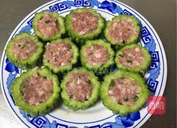 煎酿苦瓜的做法图解7