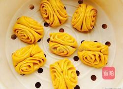 南瓜花卷的做法图解18