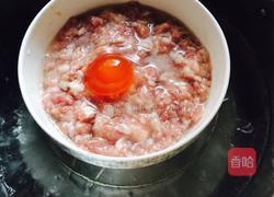 咸蛋姜汁蒸肉饼的做法图解4