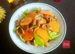 萝卜烧肥肠的做法图解5