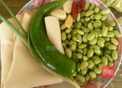 青豆炒千张的做法图解1