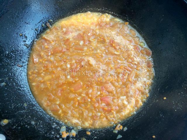 加入一碗水，炖煮