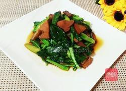 芥蓝炒腊肉的做法图解10