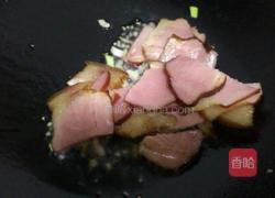 芥蓝炒腊肉的做法图解6
