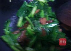 芥蓝炒腊肉的做法图解8