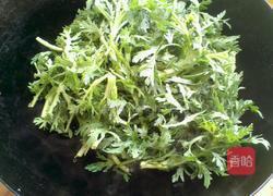 香酥翠茼蒿的做法图解3