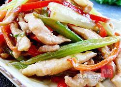 芹菜炒肉丝的做法图解13