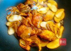 毛蟹炒年糕的做法图解7