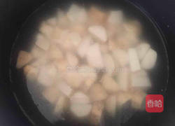 萝卜菜煮小芋头。的做法图解1