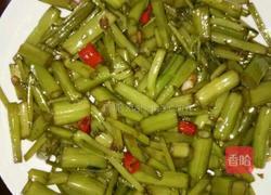 醋炒空心菜梗的做法图解3