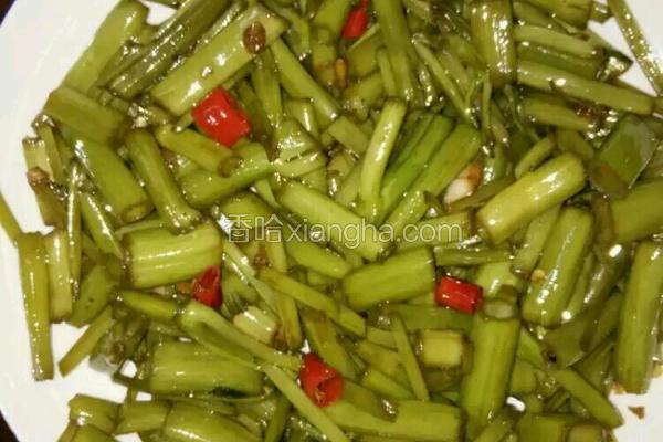 醋炒空心菜梗